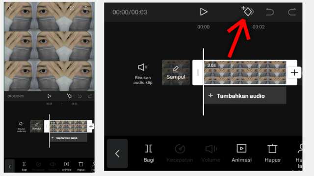 Cara membuat transisi yang mulus di CapCut PC