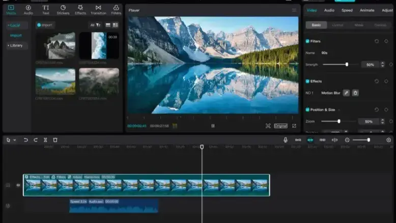 Pengenalan kepada fitur AI editing dalam CapCut PC
